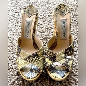 Jimmy Choo Wedges size 37 Python